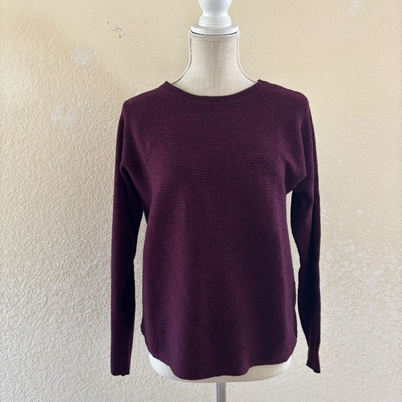 Apt. 9 Women's Crew Neck Sweater - Burgundy - Picture 1 of 8
